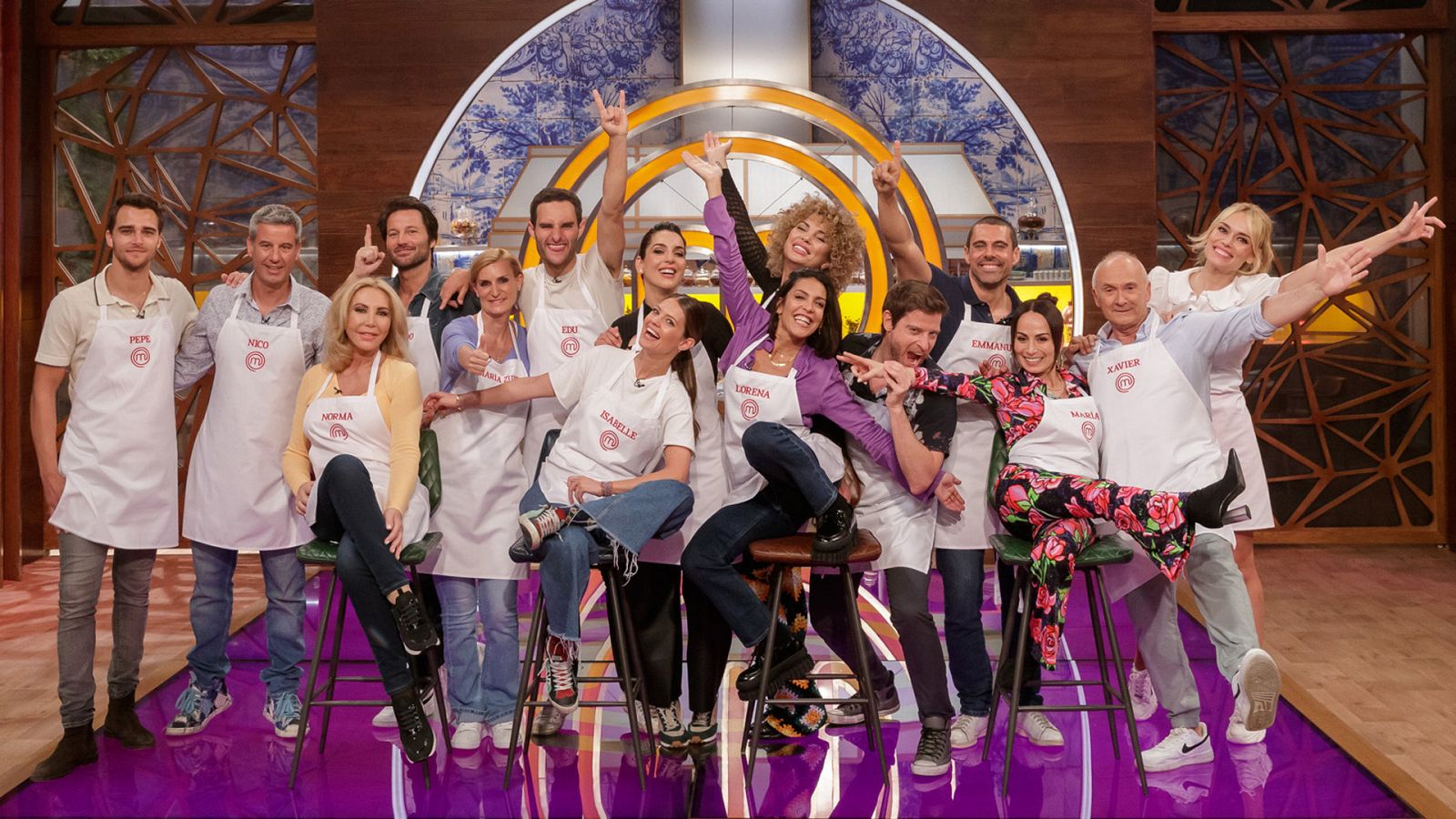 MasterChef Celebrity 7. Foto de familia de todos los aspirantes