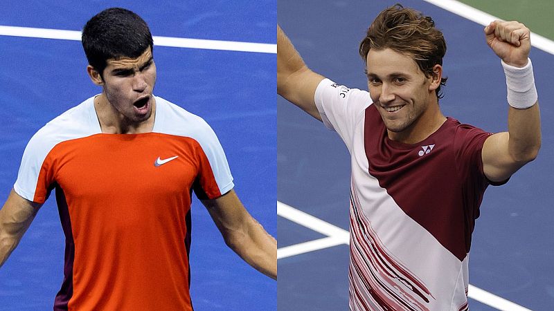 Carlos Alcaraz y Casper Ruud se miden en la final de US Open