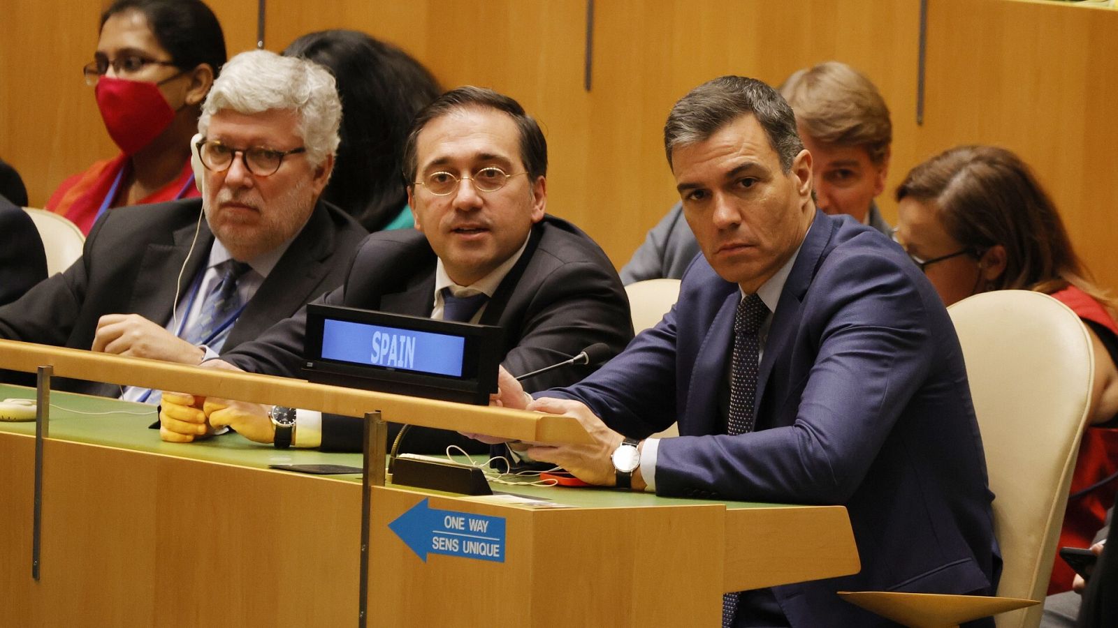 Pedro Sánchez, este martes en la Asamblea General de la ONU