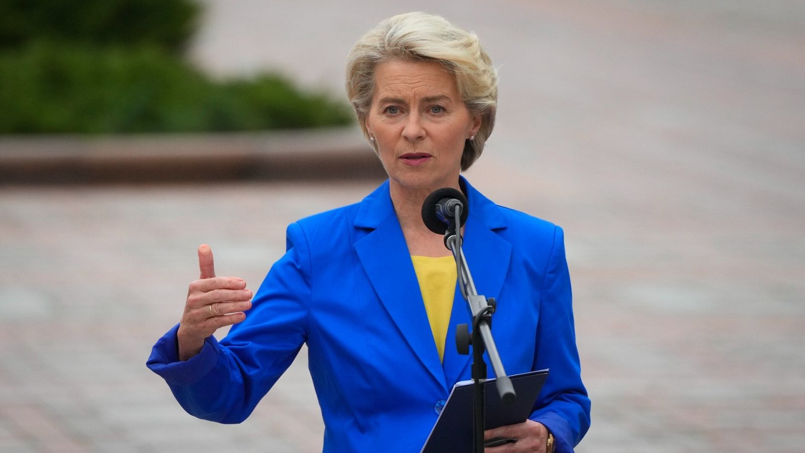 Archivo: la presidenta de la Comisión Europea, Ursula von der Leyen. Foto: AP Photo/Efrem Lukatsky