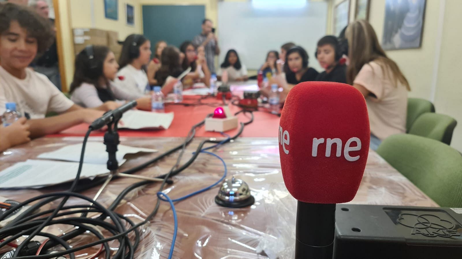 Los alumnos de Móstoles durante el programa