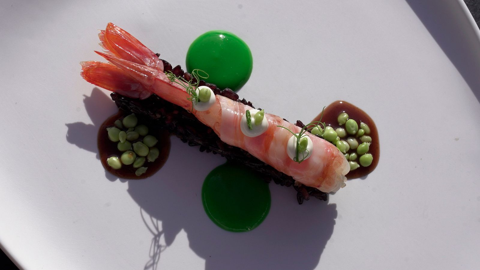 Una combinación perfecta entre arroz, gambón y panceta