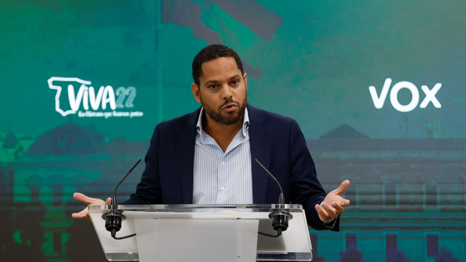 Ignacio Garriga, durante la rueda de prensa ofrecida este viernes en Madrid