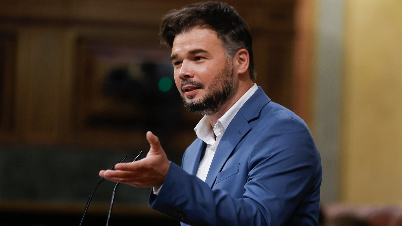 El portavoz de ERC, Gabriel Rufián, en una imagen de archivo