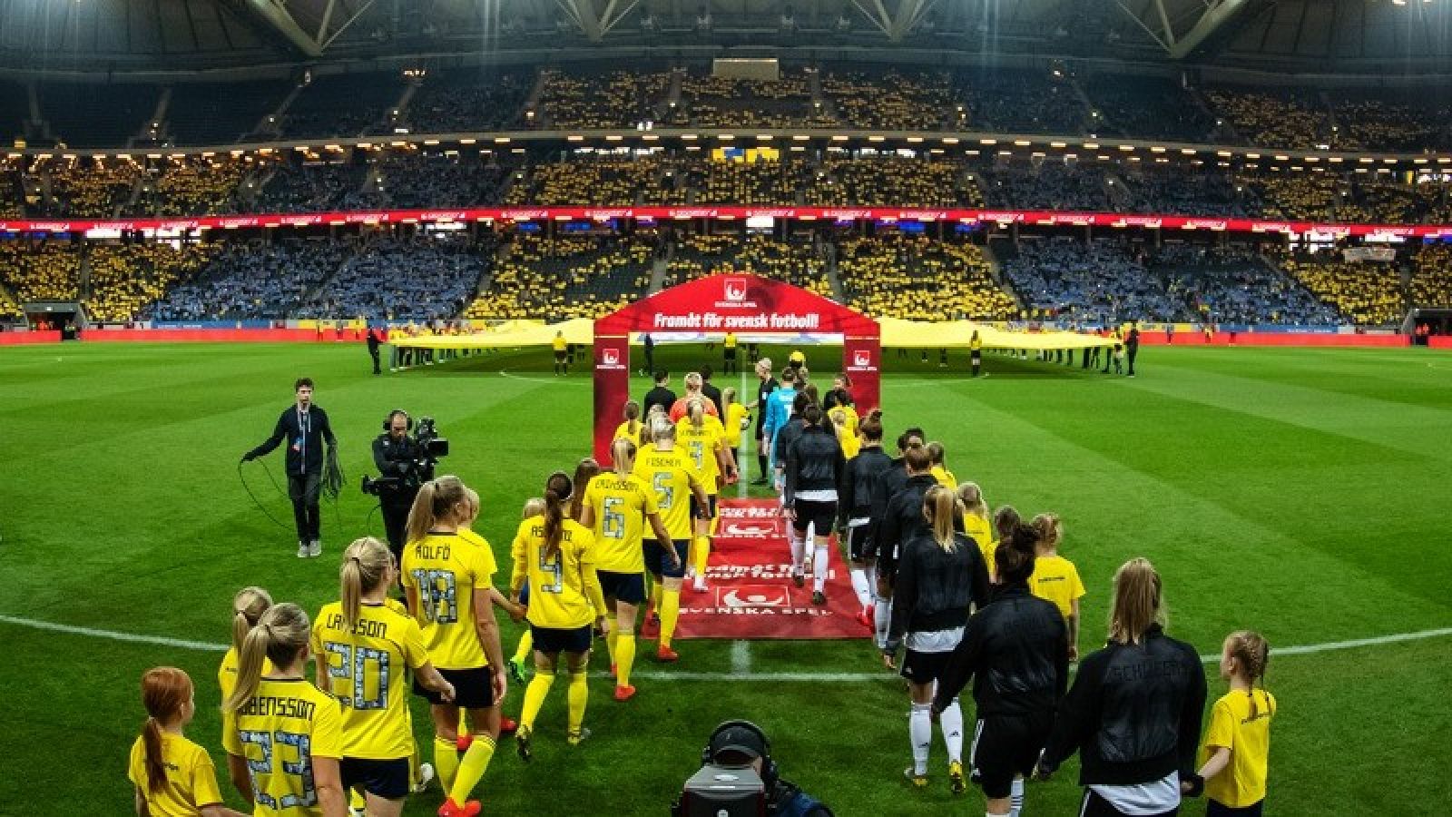 Imagen de archivo de un partido de la selección femenina de Suecia