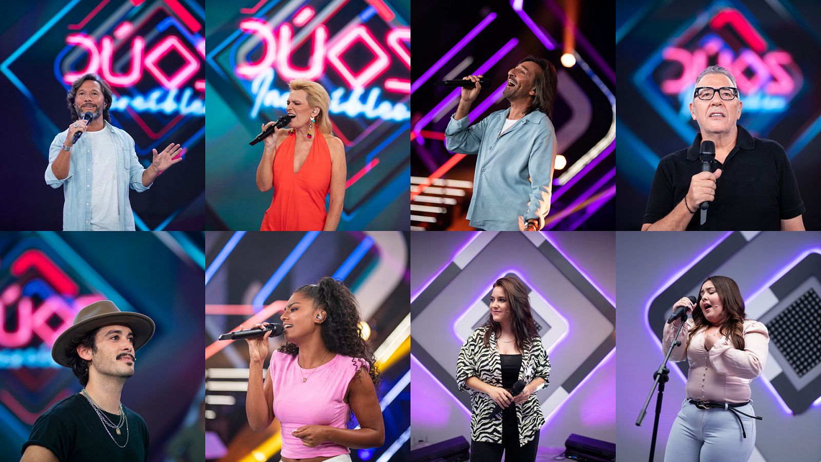 Los ocho concursantes del tercer programa