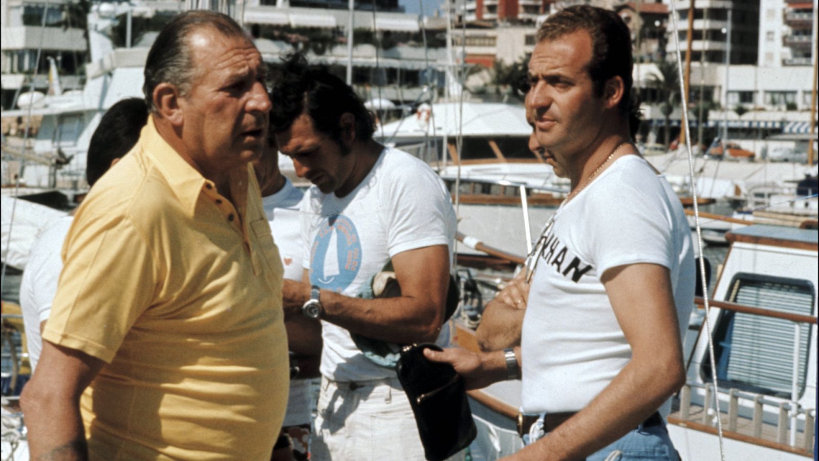 Imagen de archivo de Don Juan de Borbón y el rey emérito