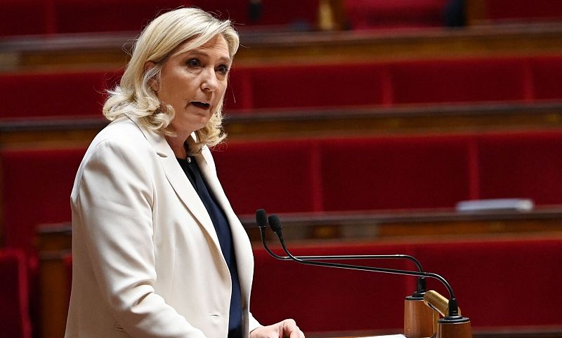 La líder de Agrupación Nacional, Marine Le Pen