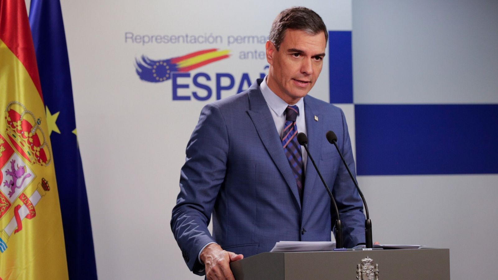 El presidente del Gobierno, Pedro Sánchez