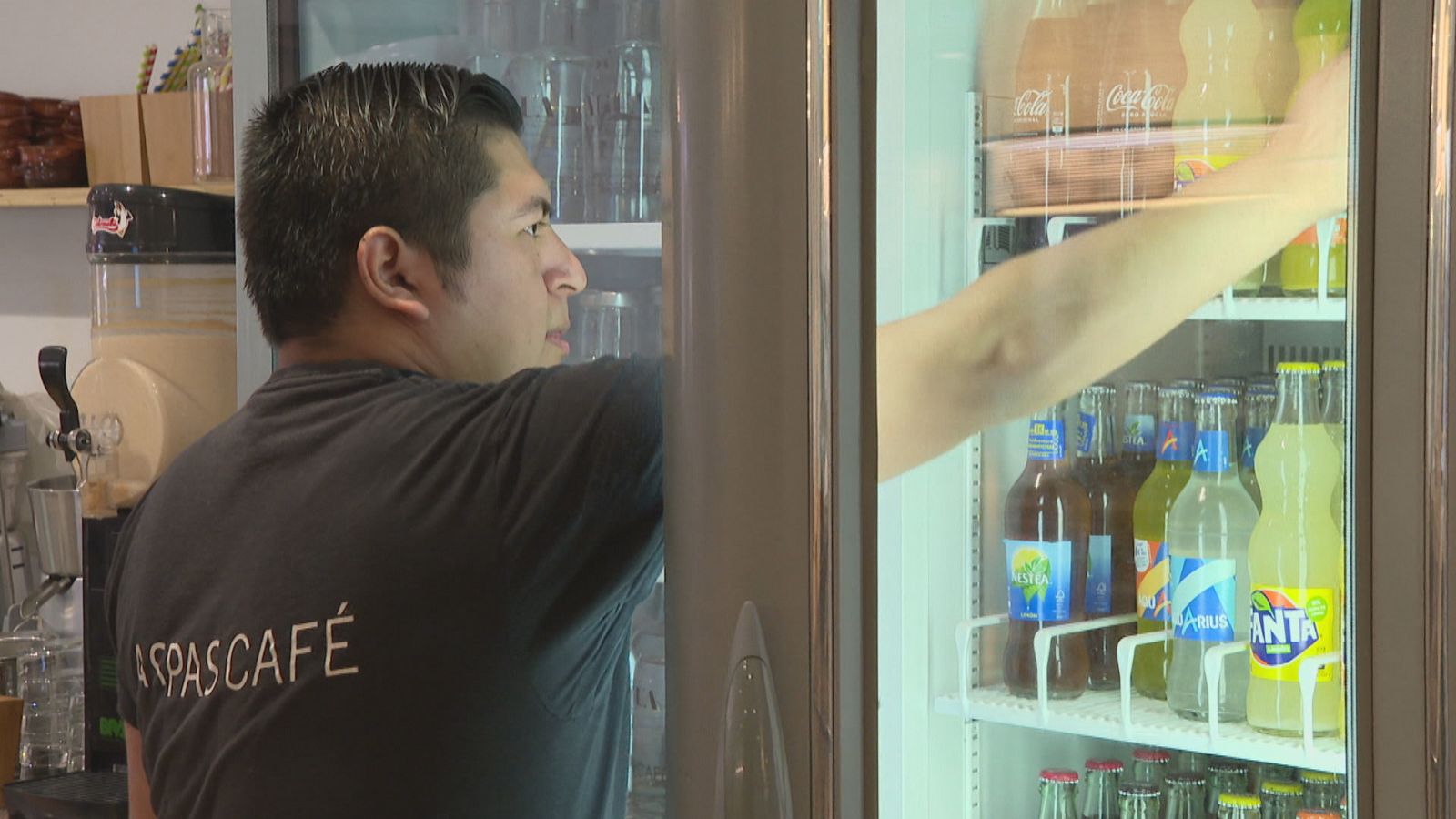  José Luis fent feina a un restaurant de Palma