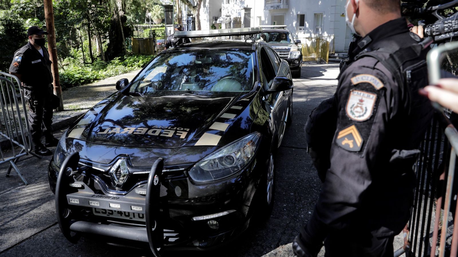 Imagen de archivo de un coche de policía en Brasil