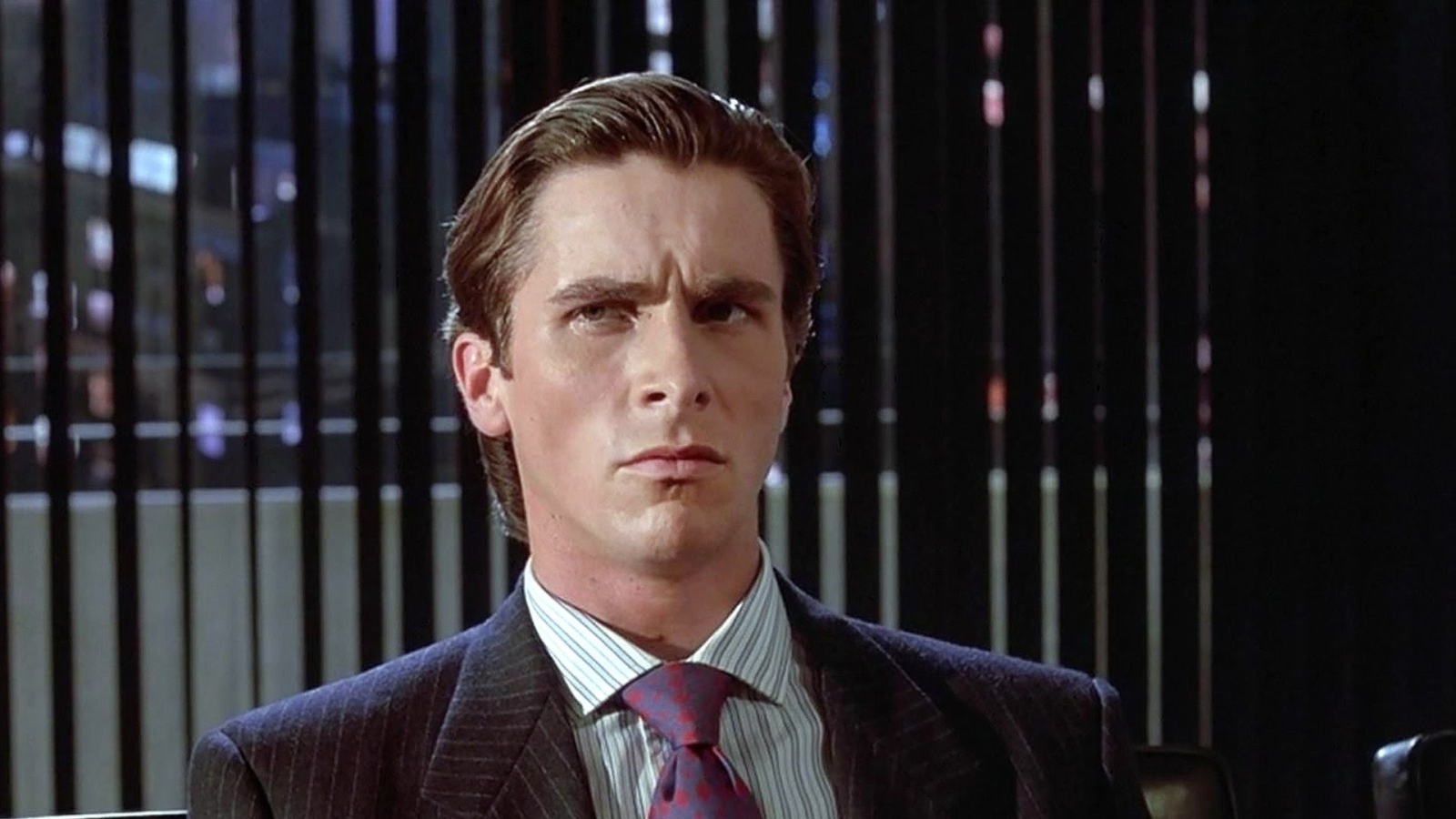 Christian Bale en un fotograma de American psycho