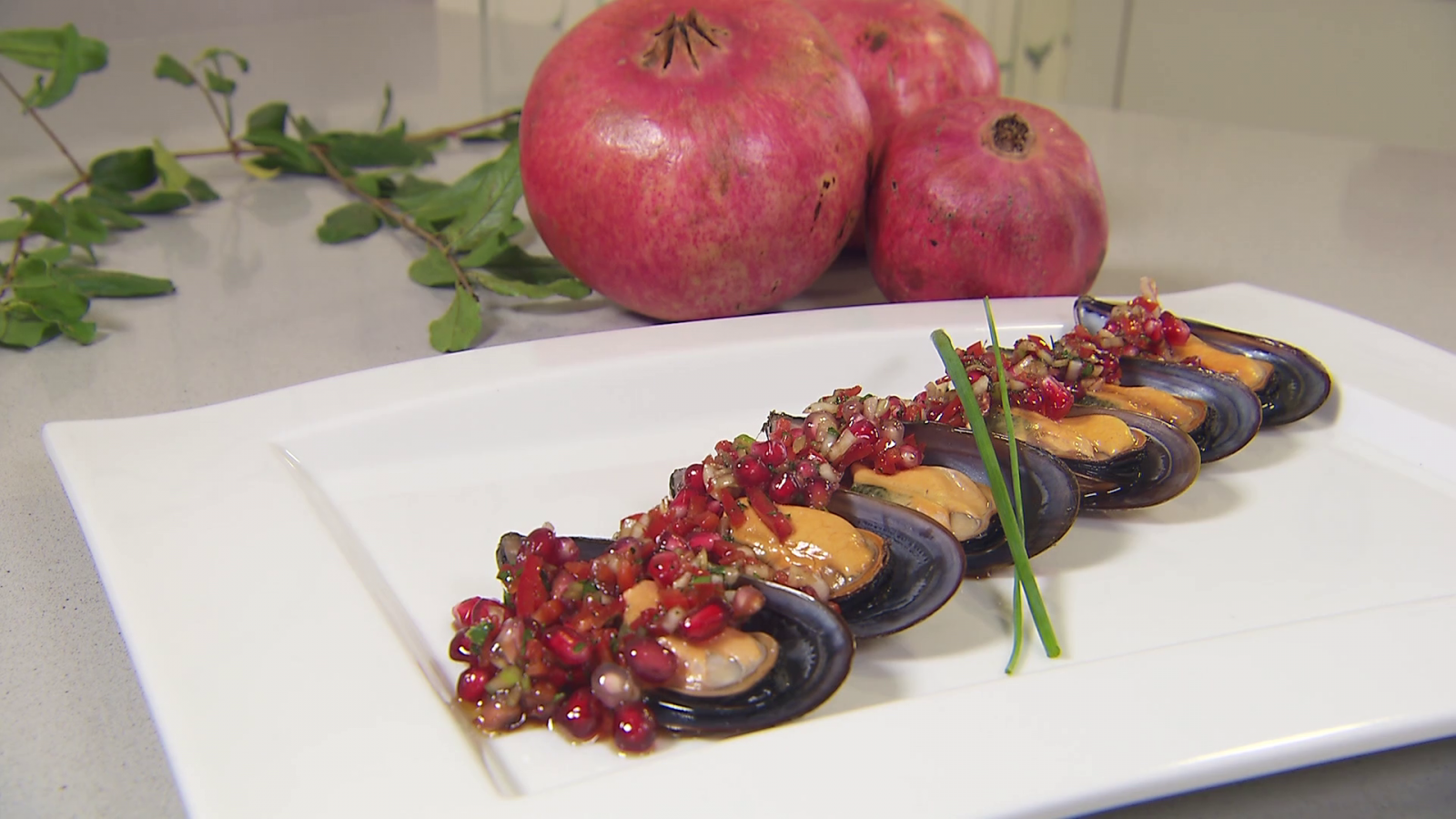 Mejillones con granada de Sergio Fernández