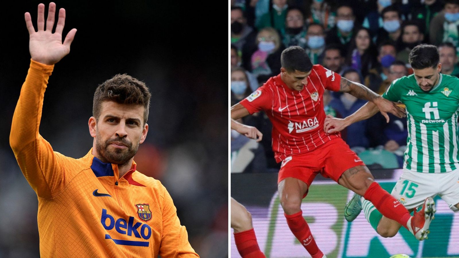 La retirada de Piqué y el Betis - Sevilla, principales atractivos de la jornada