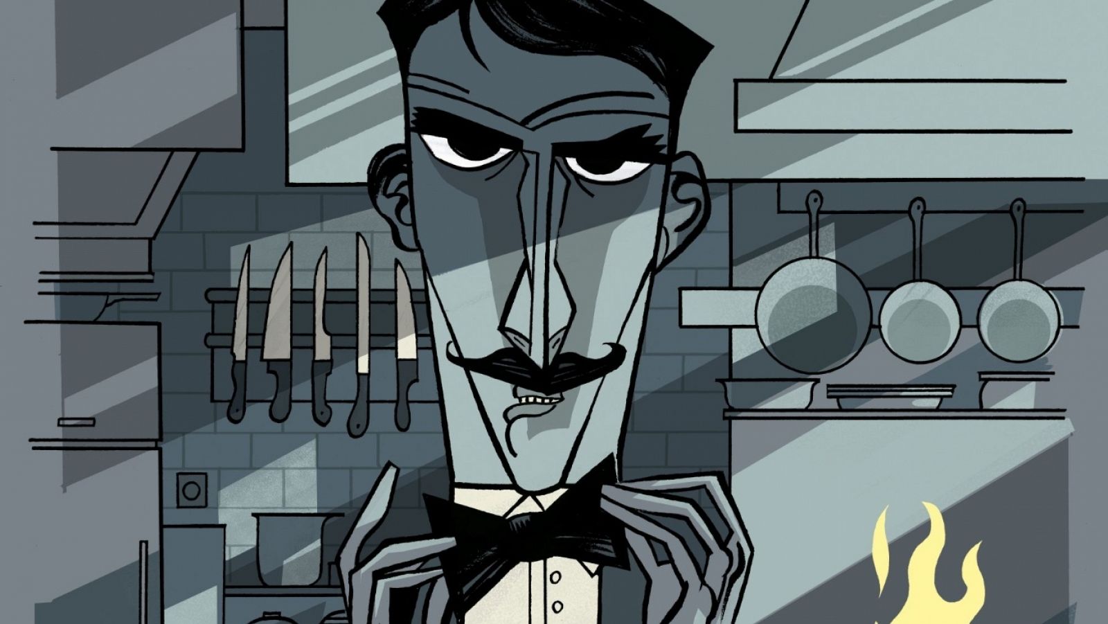 Detalle de portada de 'Almuerzo en el Café Gotham'
