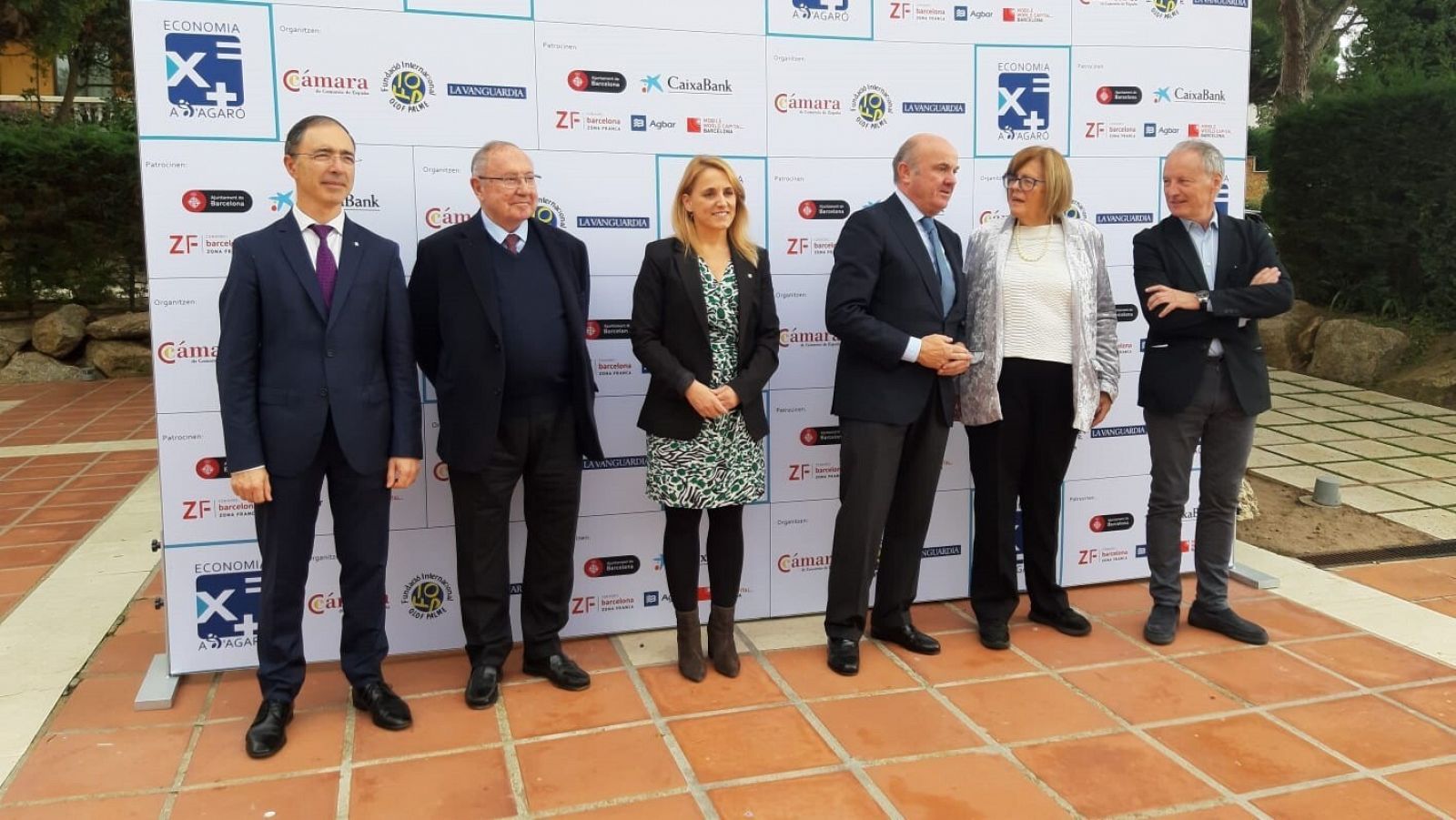 Natàlia Mas i Luis de Guindos inauguren la Trobada Econòmica de S'Agaró