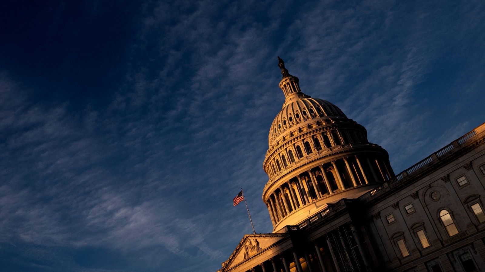 Una imagen del Capitolio de Estados Unidos en Washington D. C., el edificio que alberga la Cámara de Representantes y el Senado.