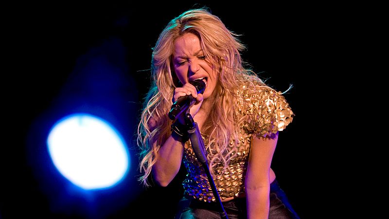 Imagen de la cantante Shakira en concierto