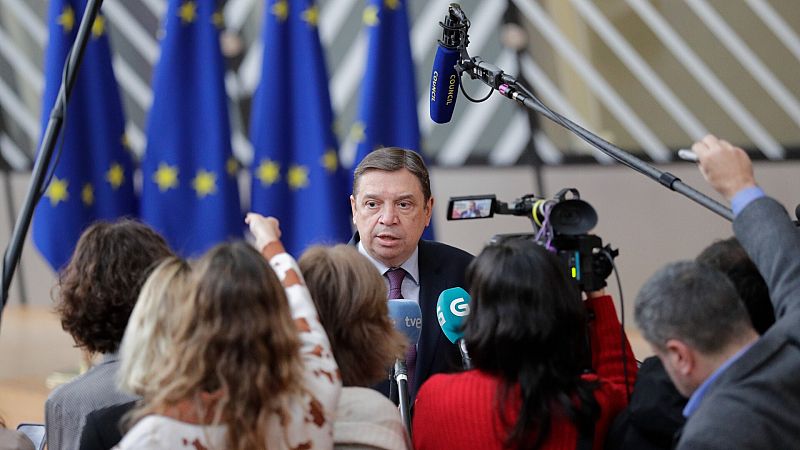 El ministro de Agricultura, Luis Planas, en Bruselas