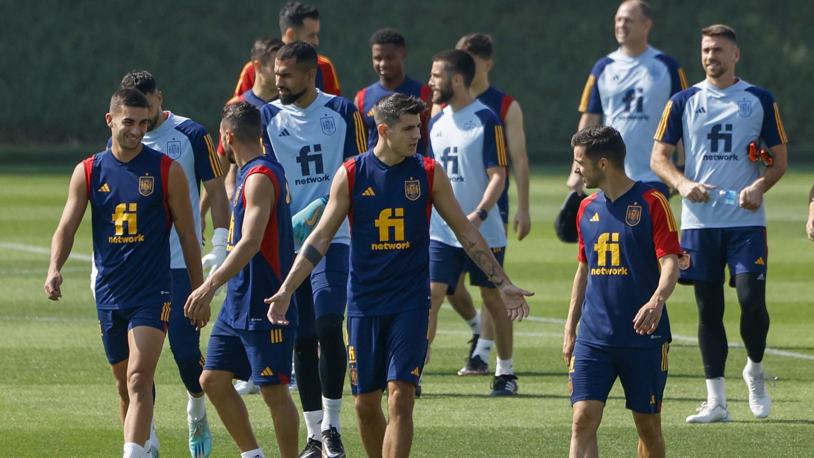 Mundial de Qatar: entrenamiento de la selección española