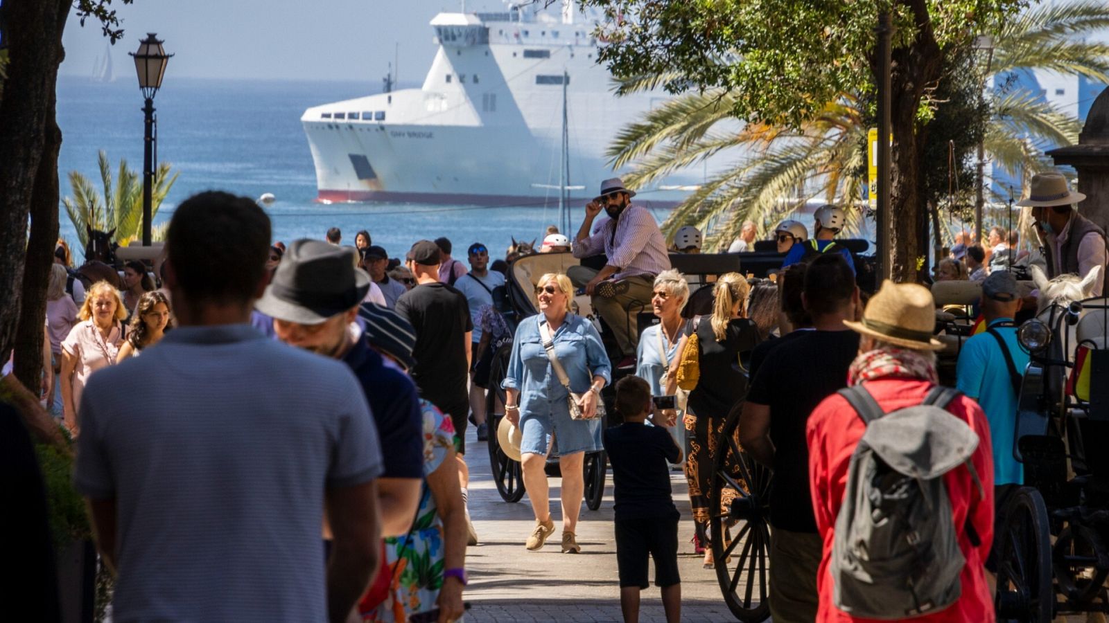 Turistas en el centro de Palma en una imagen de archivo