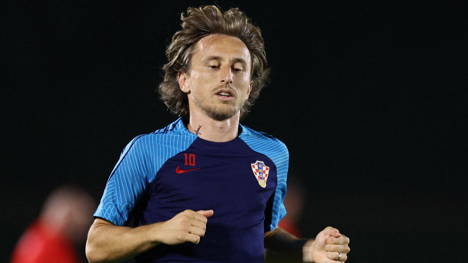 Luka Modric entrena con Croacia en Qatar 2022