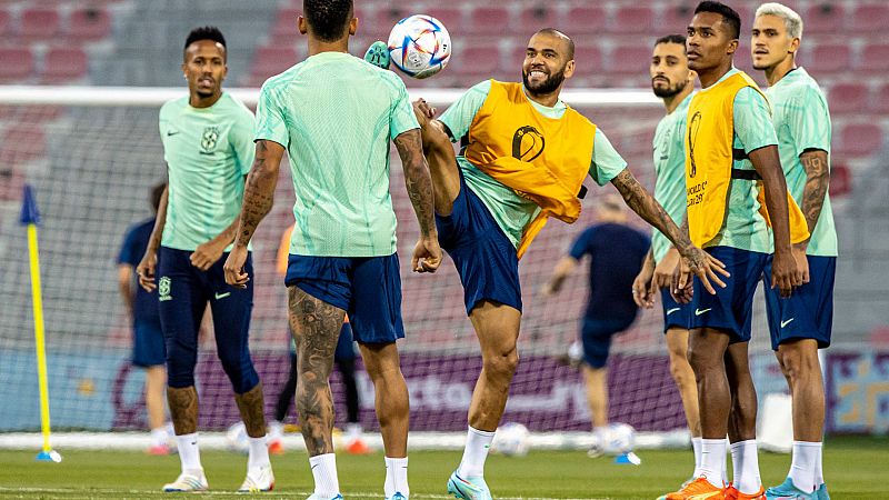 Mundial Qatar: entrenamiento de Brasil