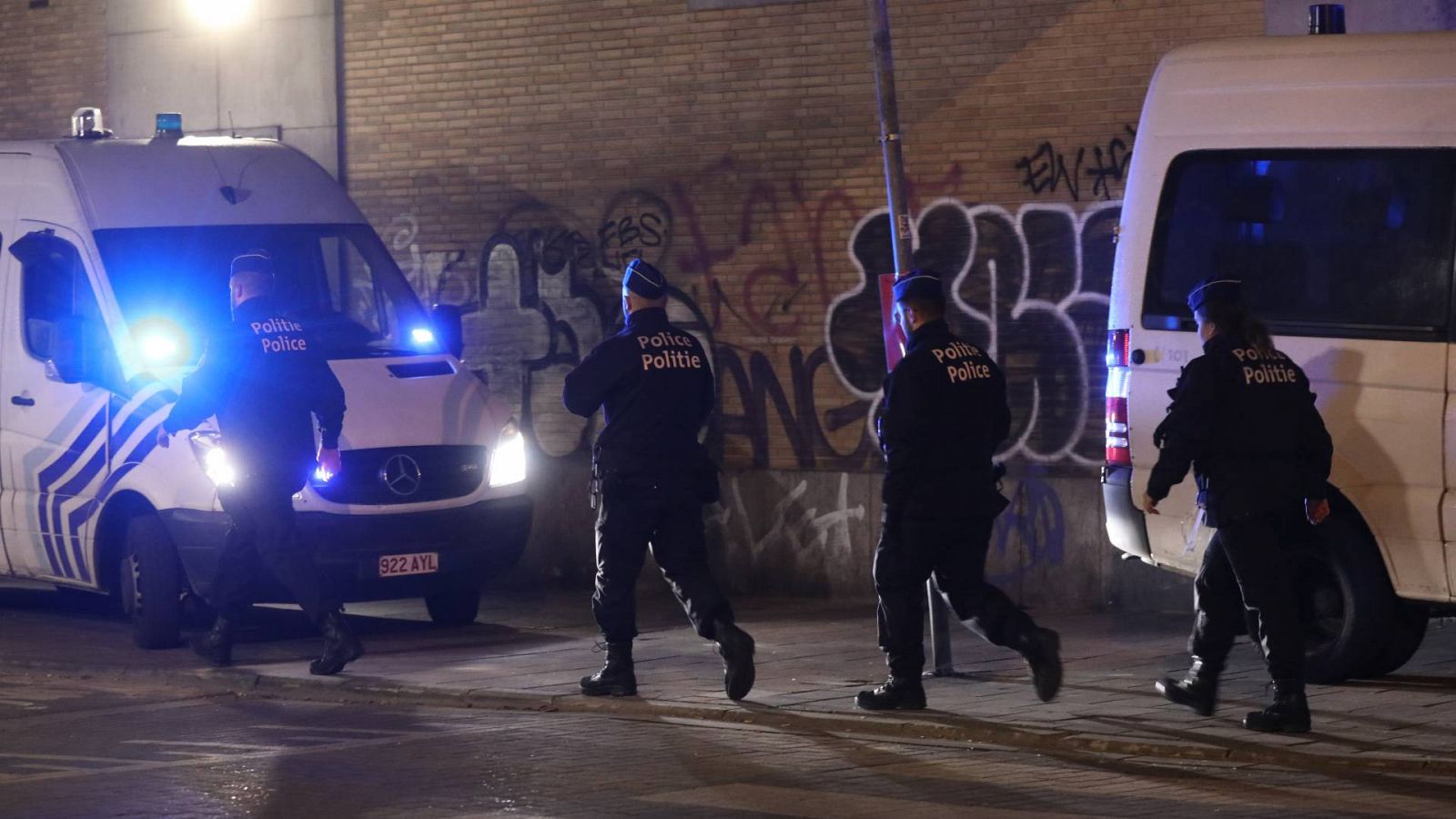 Imagen de archivo de la policía en Bruselas.