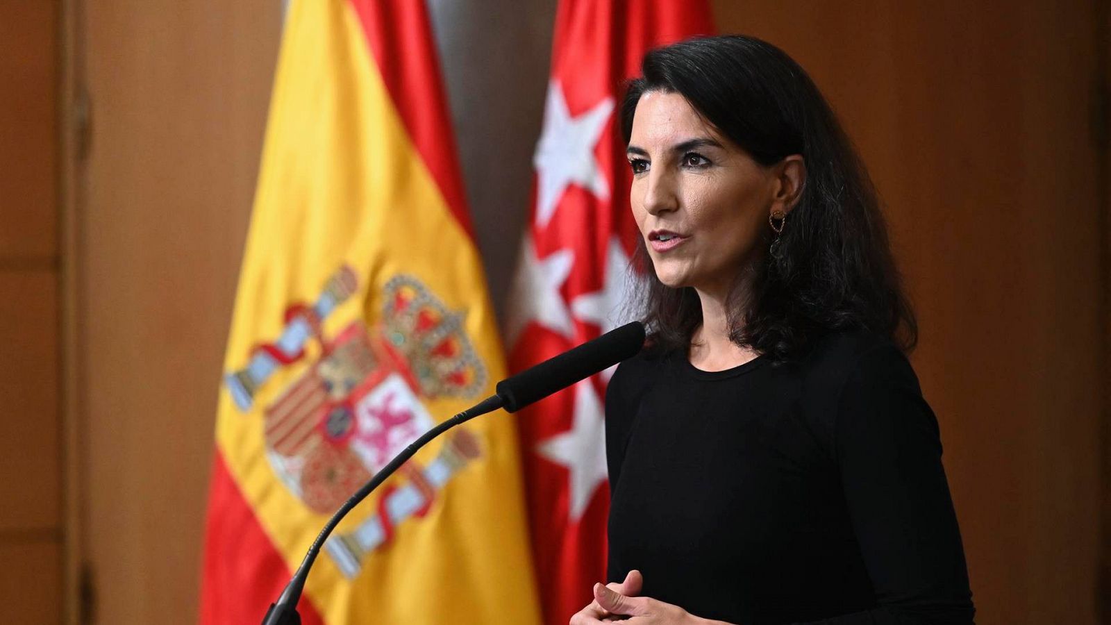 La portavoz de Vox, Rocío Monasterio, en una imagen de archivo en la Asamblea de Madrid