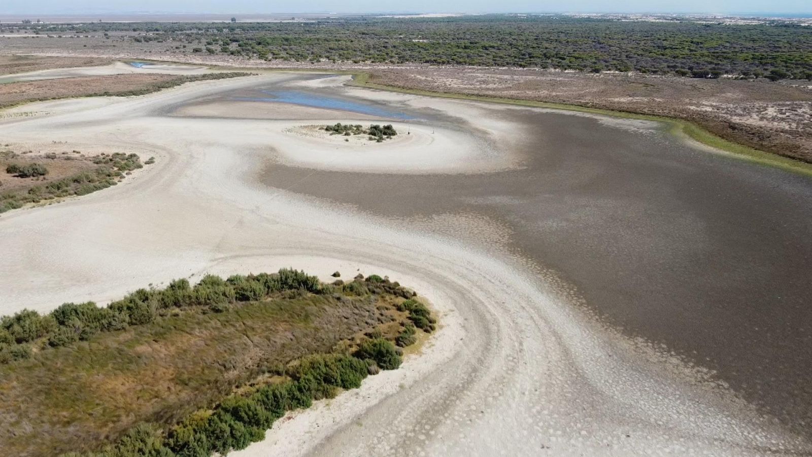 Laguna de sta. Olaya prácticamente seca