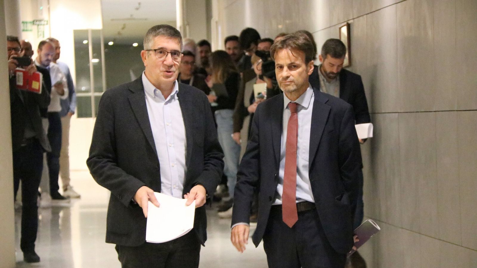 Patxi López i Jaume Asens, instants abans de presentar al Congrés la reforma del delicte de sedició | ACN