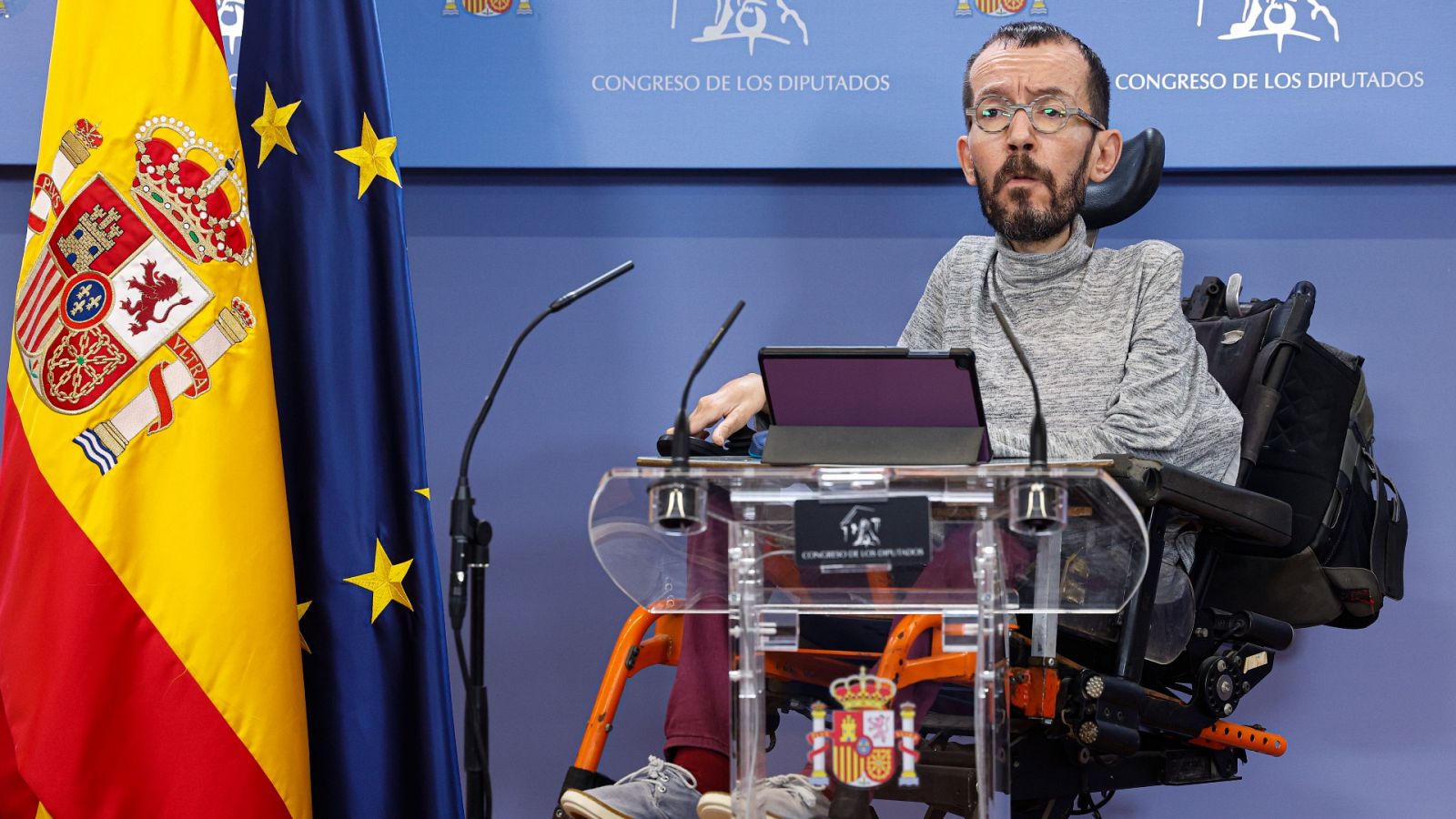 El portavoz parlamentario de Unidas Podemos, Pablo Echenique