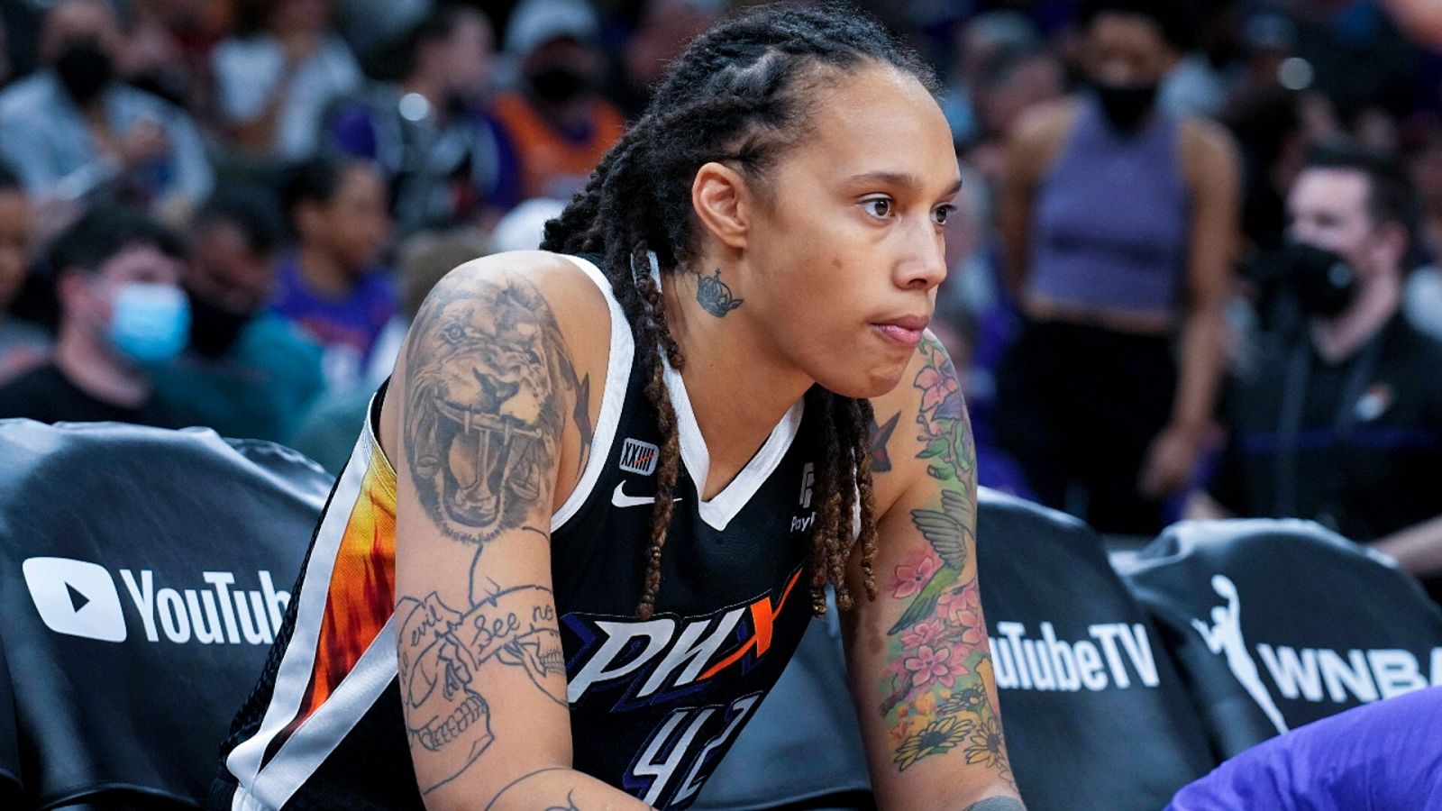 Una imagen de archivo de la jugadora de baloncesto estadounidense Brittney Griner.