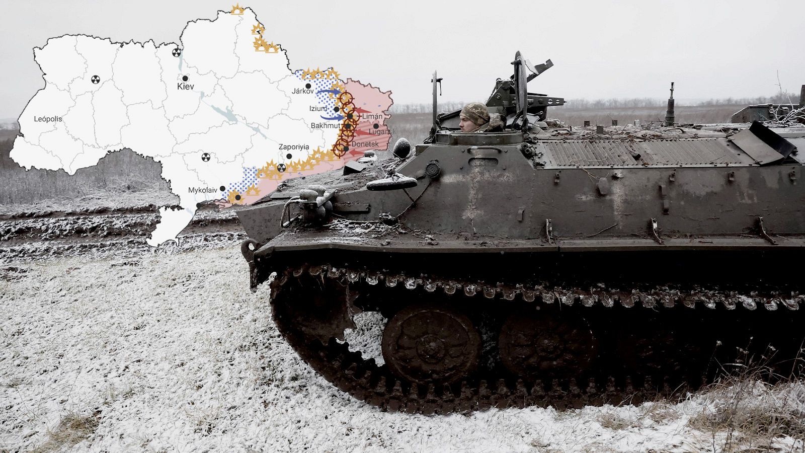Los mapas de la semana 46 de guerra en Ucrania