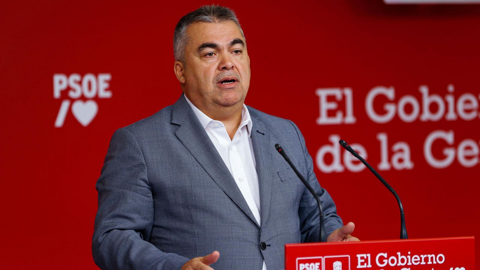 El secretario de Organización del PSOE, Santos Cerdán.