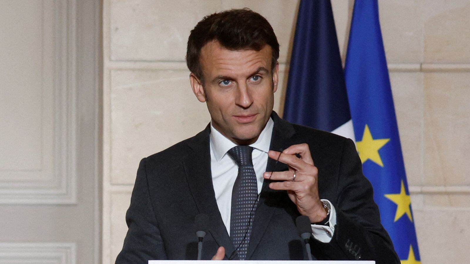 El presidente francés, Emmanuel Macron