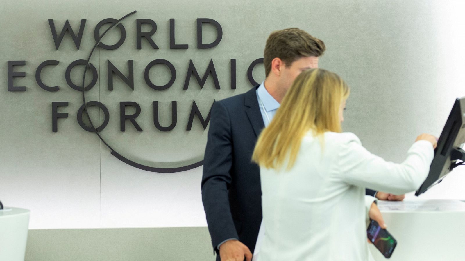 Participantes en el Foro de Davos en Suiza