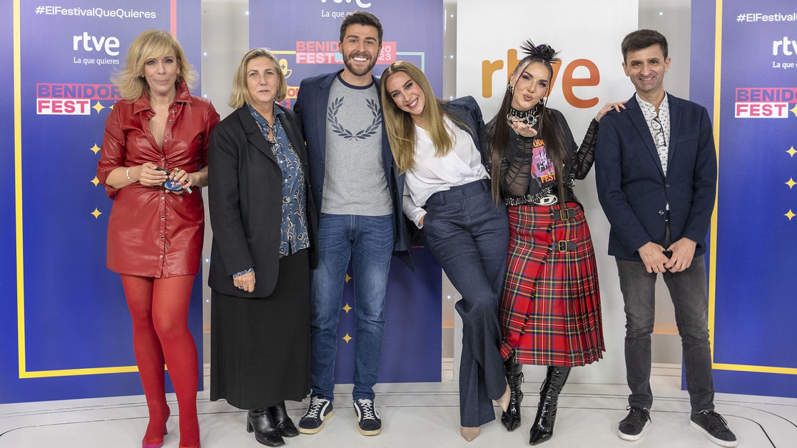 María Eizaguirre, Ana Bordas, Rodrigo Vázquez, Mónica Naranjo, Inés Hernand y José Pablo López