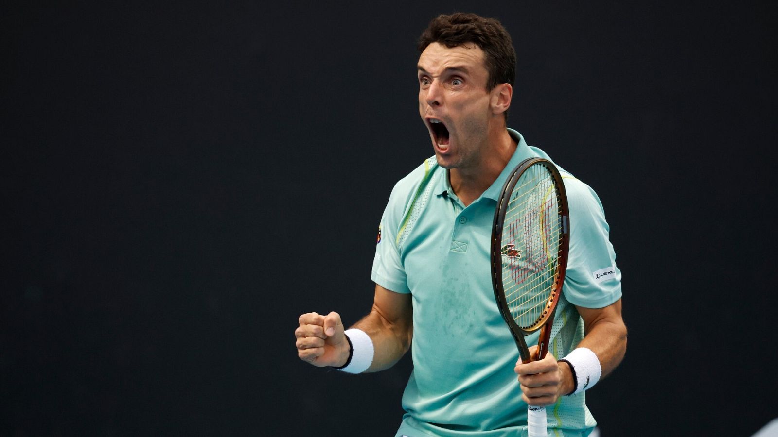 Abierto de Australia | Roberto Baustista celebvra su triunfo ante Holt
