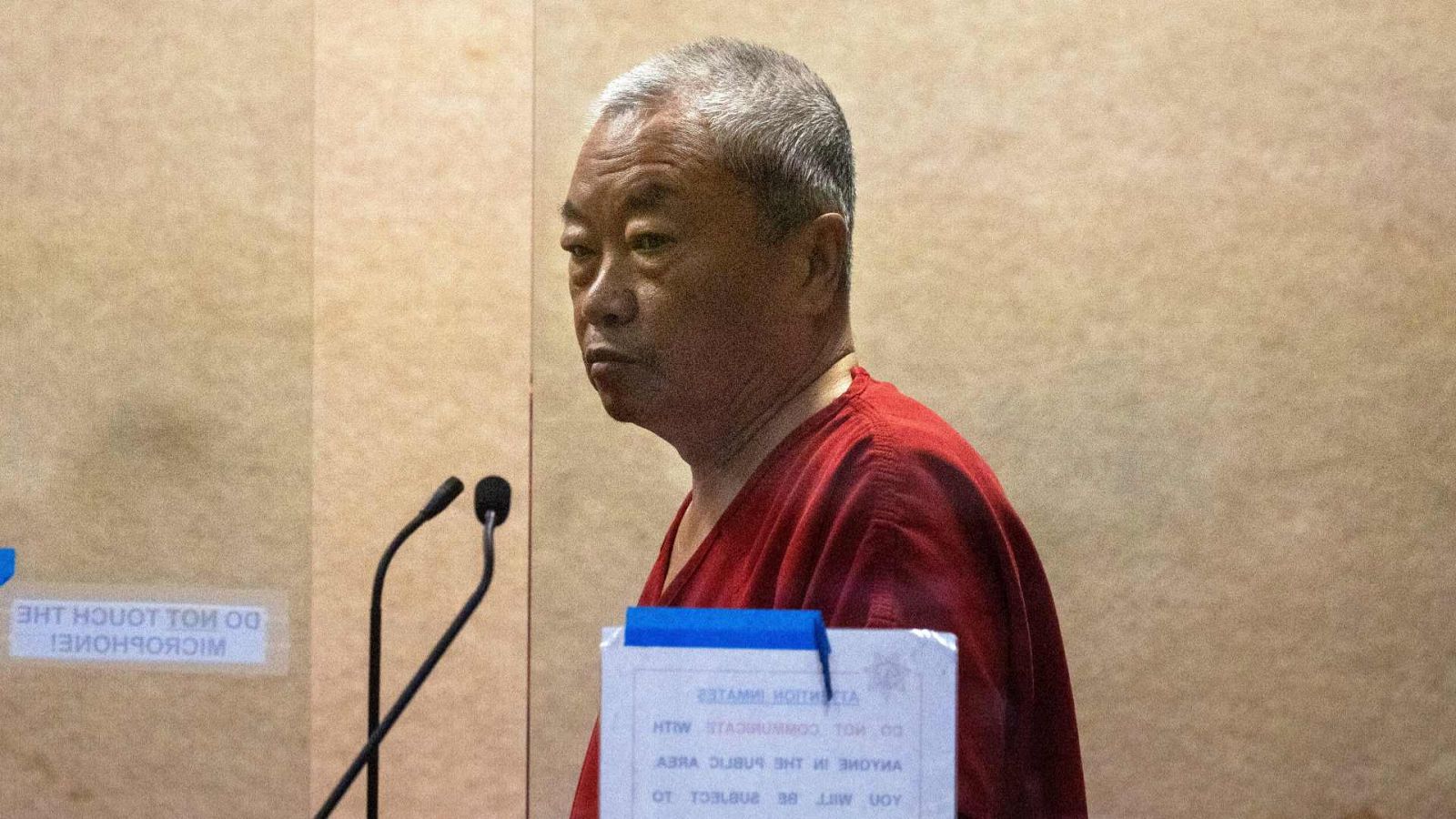 El sospecho del tiroteo, Chunli Zhao, comparece ante el Tribunal Superior de San Mateo en Redwood City, California.
