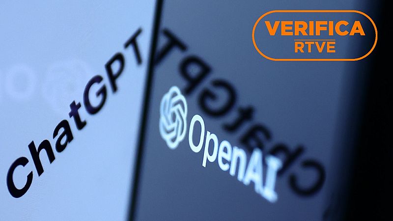 Ponemos a prueba la IA de Chat GPT para registrar sus utilidades y limitaciones en materia de verificación, con el sello 'VerificaRTVE' en naranja