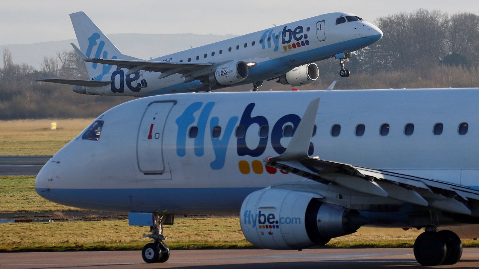 Imagen de archivo de aviones de la aerolínea Flybe