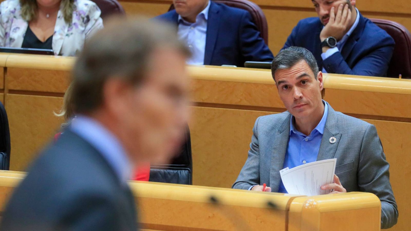 Sánchez y Feijóo se enfrentan en el Senado por primera vez en 2023