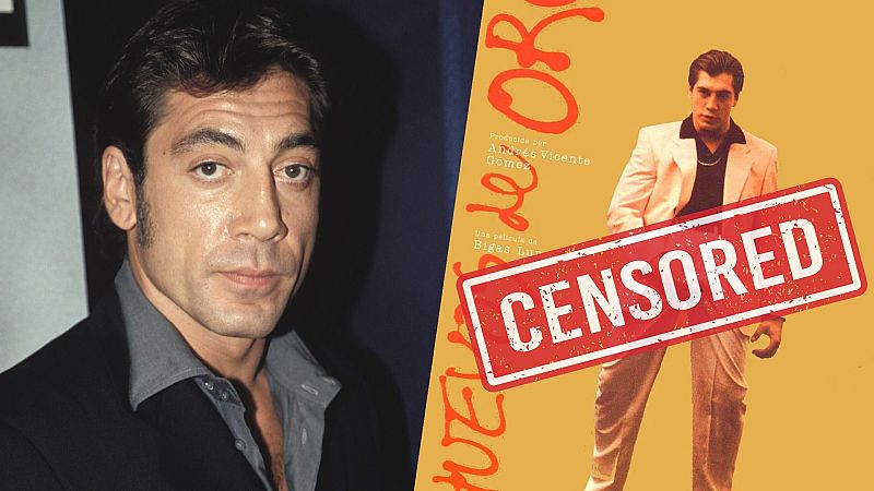 Javier Bardem en 'Huevos de oro' (1993)