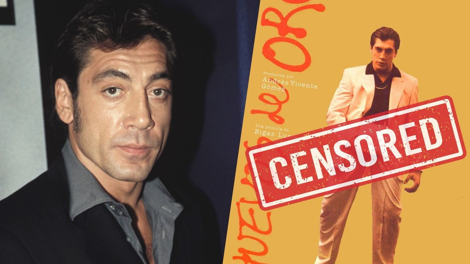 Javier Bardem en 'Huevos de oro' (1993)