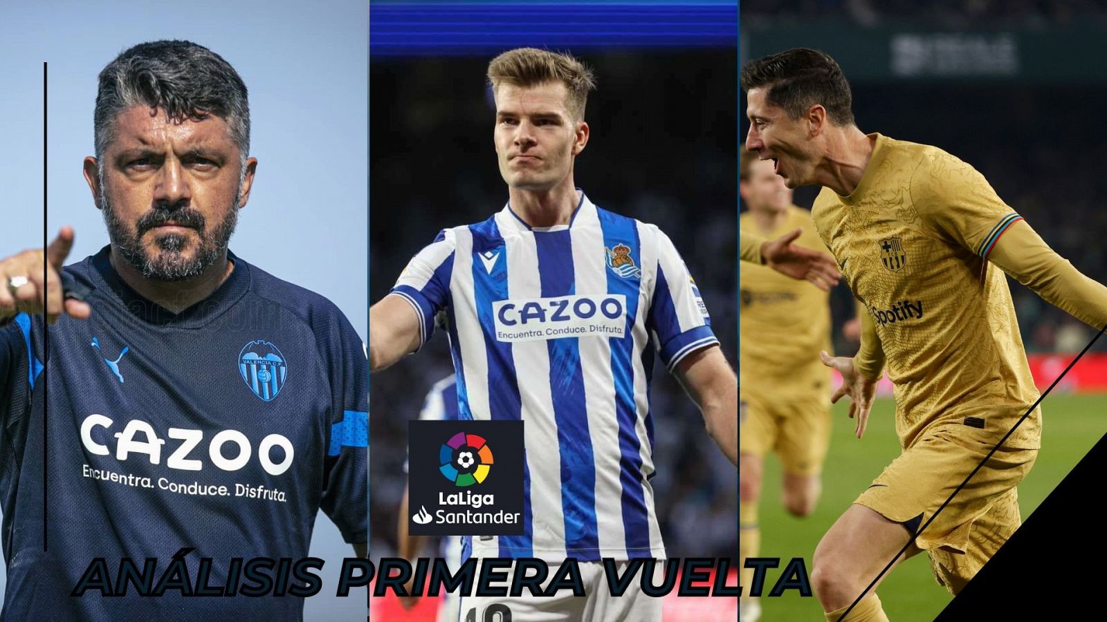 Valencia, Real Sociedad y Barcelona, protagonistas en la primera mitad de la temporada