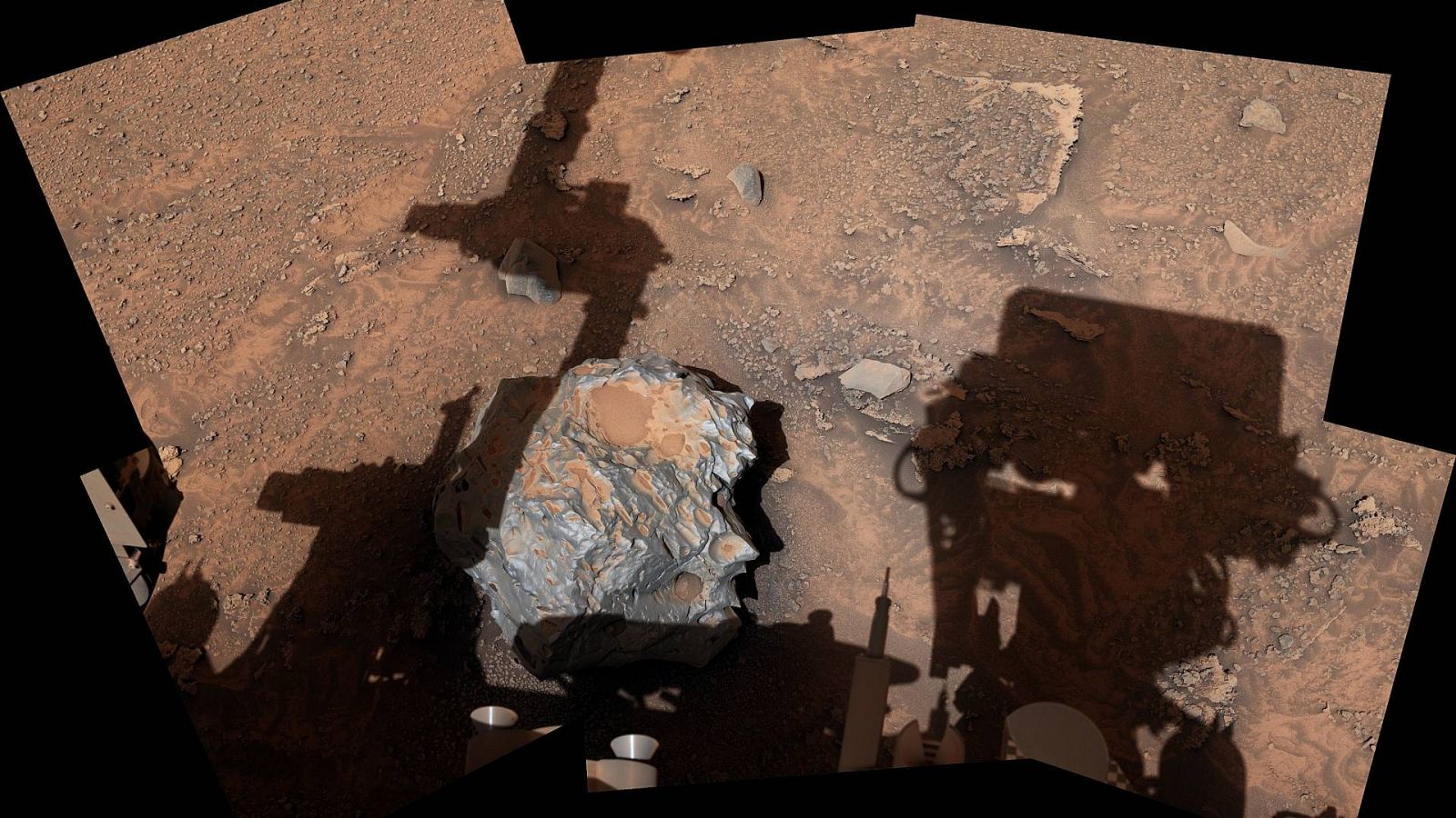 El meteorito de hierro y níquel hallado en Marte por Curiosity