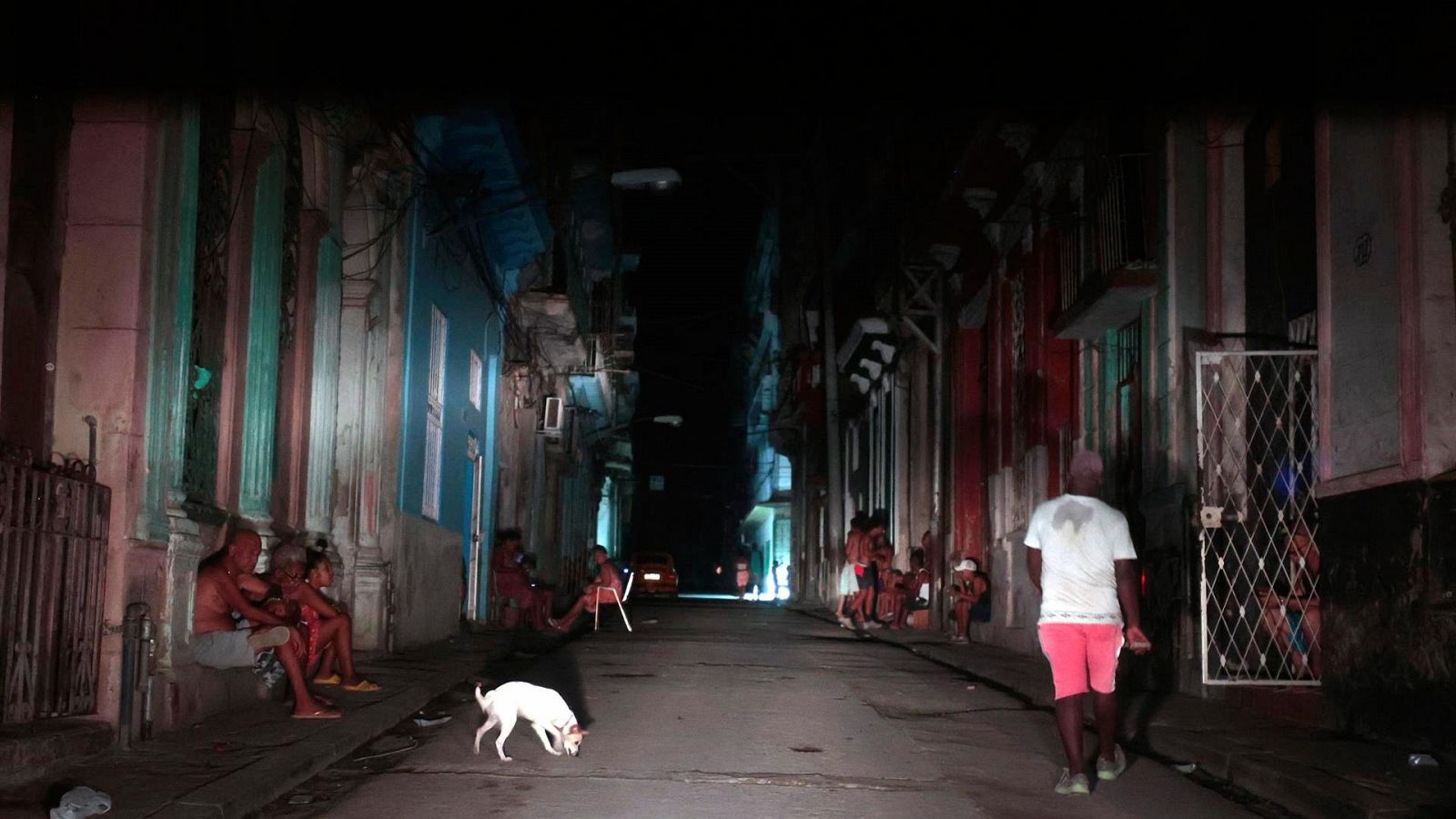 Imagen de archivo de un apagón en La Habana, Cuba.