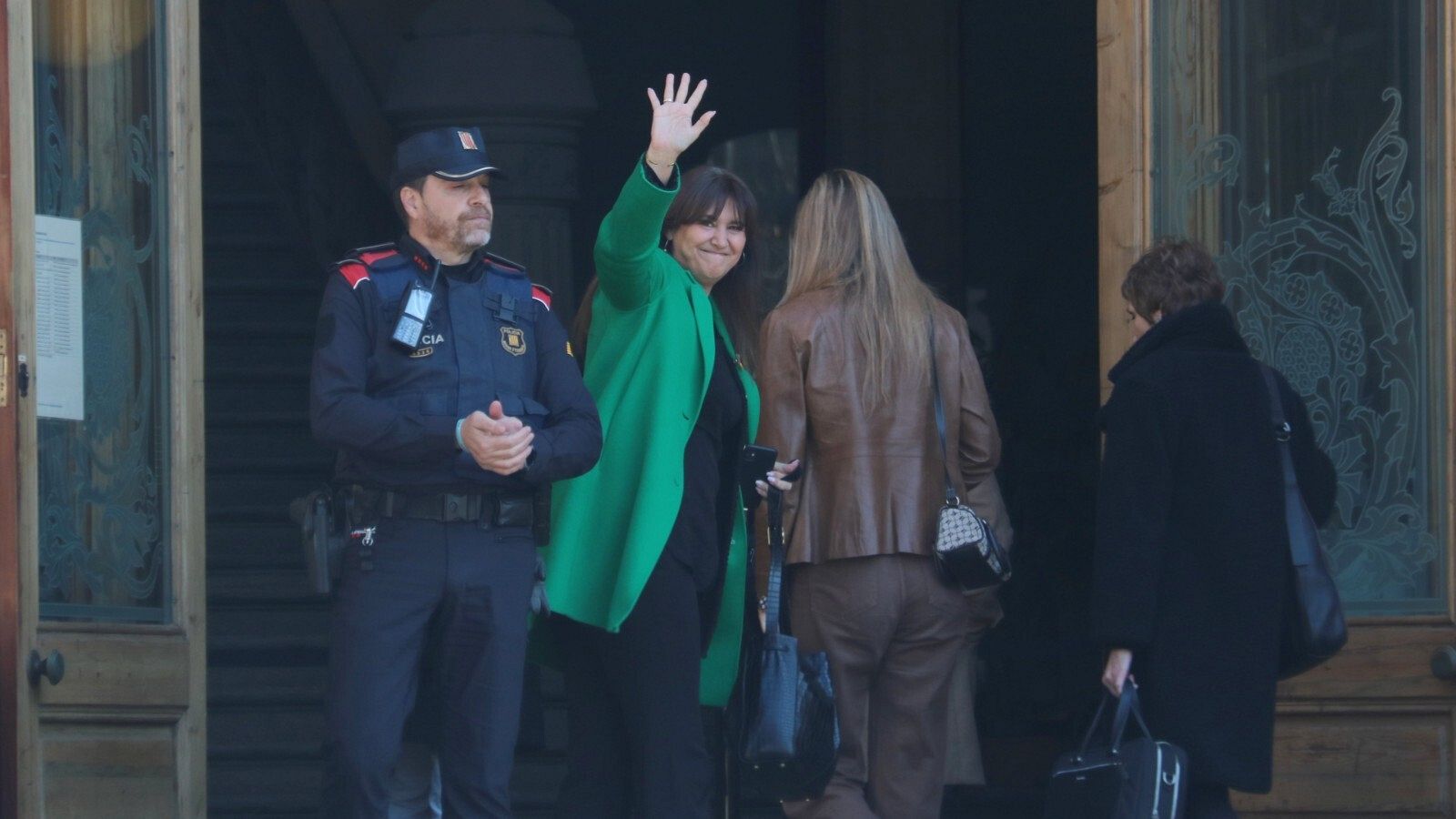 Laura Borràs entrant al TSJC en el segon dia de judici