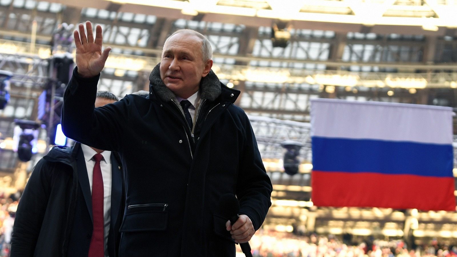 Putin, durante el acto en el estadio Luzhniki de Moscú